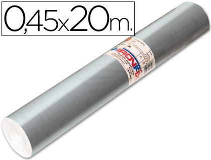 Rollo adhesivo Aironfix 270µ ante plata 0,45x20 m.